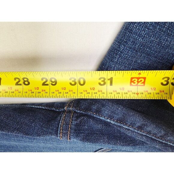 Levis 27X30 Size 4S Womens 505 Straight Leg Blue Denim 5 Pocket Logo Tag Jeans - Picture 8 of 14